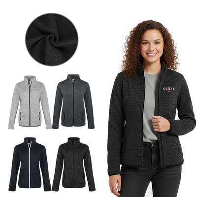 Women's Full-Zip Sweater Fleece Jacket
